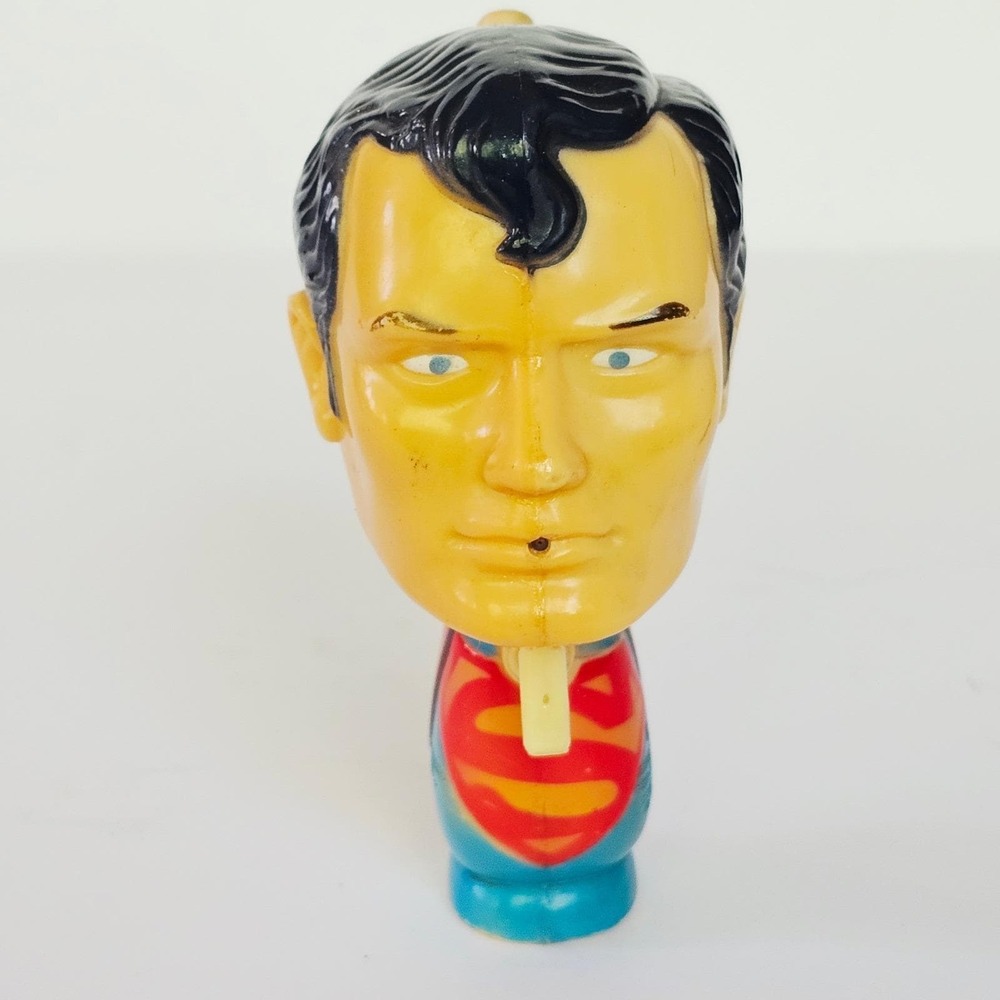 Rare 1960s Superman Head Squirt Gun/Pistol Toy DC‎ Comic Durham Industries
